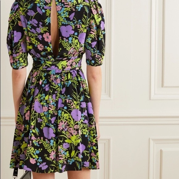 LES RÊVERIES | Gigi Belted Floral-print Si… - Picture 5 of 14